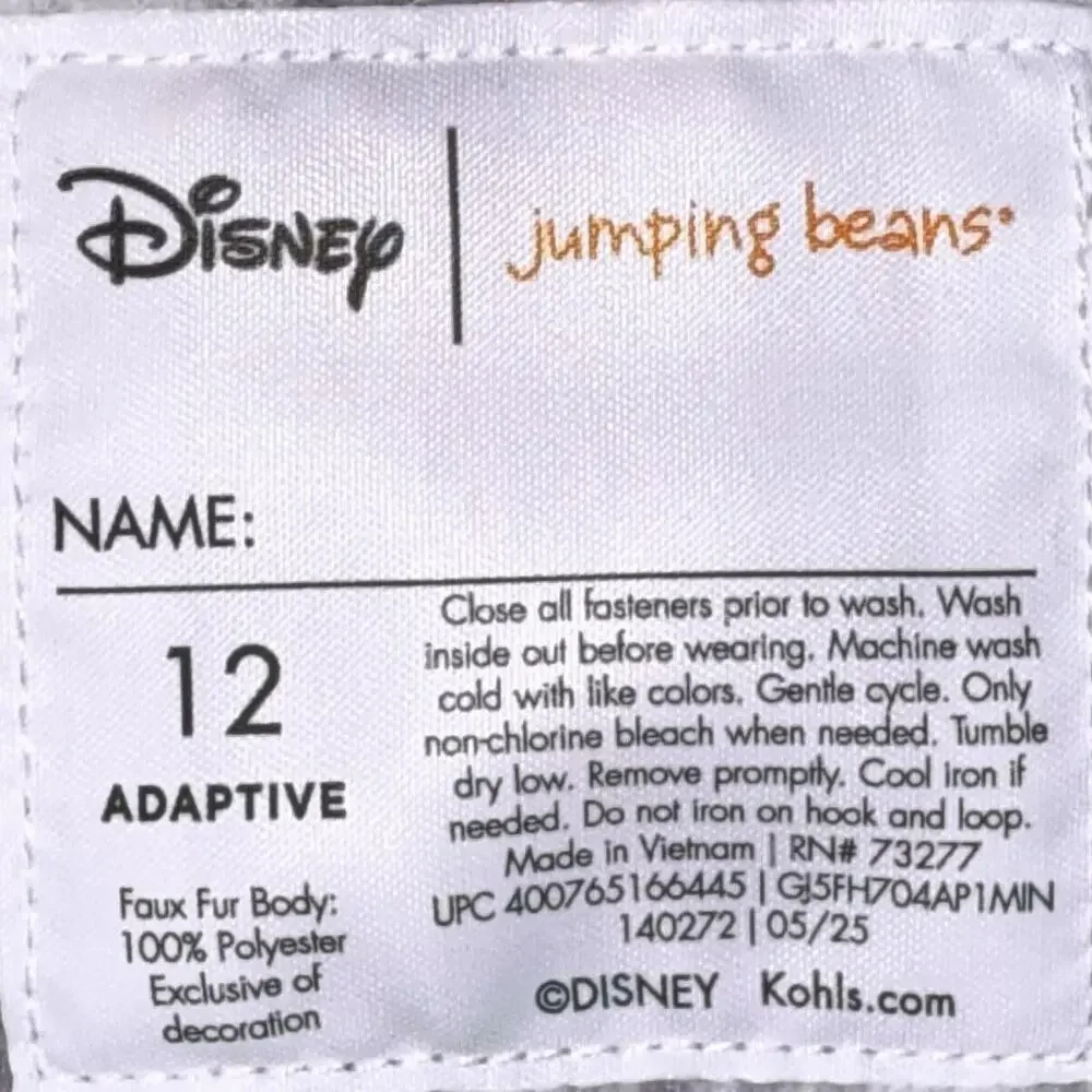 Fleece Jacket Girl's Jumping Beans Disney's Minnie Mouse High Pile SZ/12